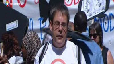 Manifestación en Barcelona por los ajustes en sanidad