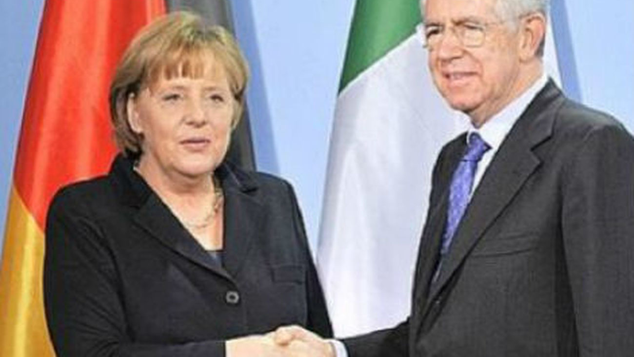 Monti con Merkel