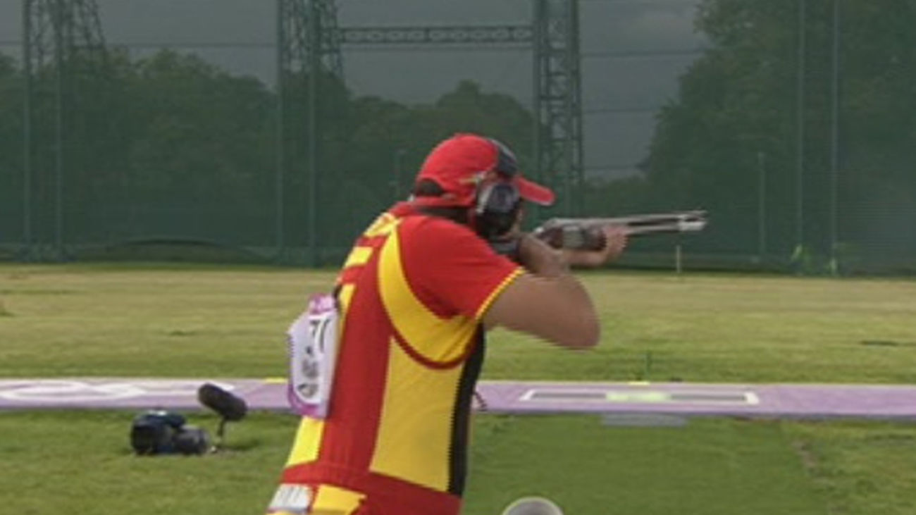 Diploma Olímpico para Jesús Serrano en foso olímpico