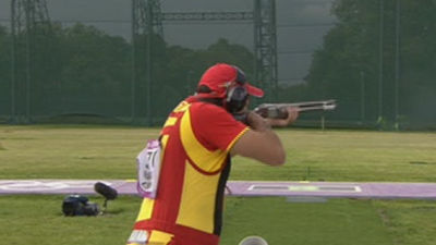Diploma para Jesús Serrano en foso olímpico