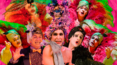 'Orquesta de señoritas' sube al escenario a siete hombres que interpretan a mujeres