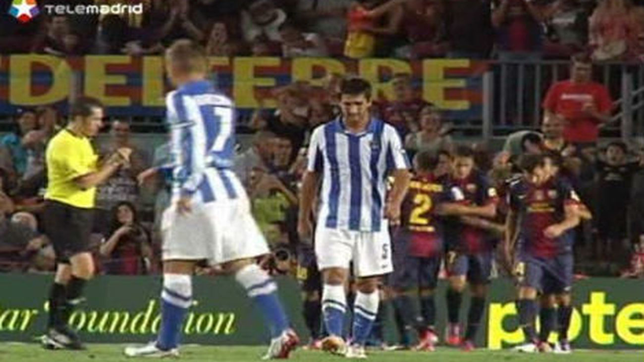 El Barcelona, con Messi, comienza goleando