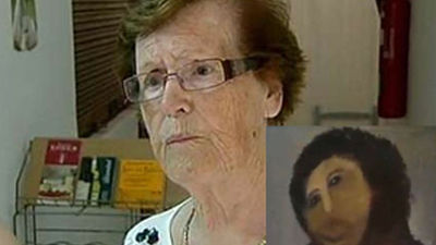 El párroco propone al alcalde tapar el cuadro del Ecce Homo hasta que se restaure para evitar mofas