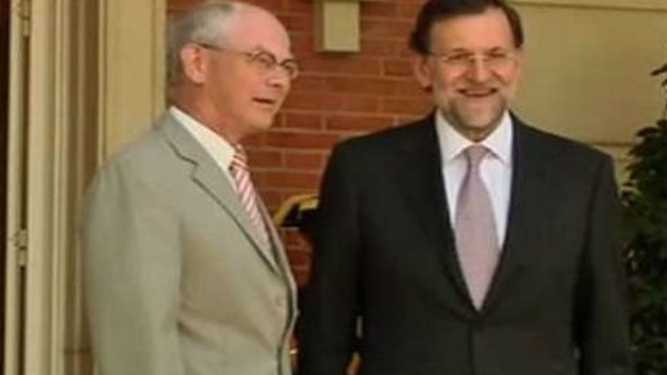 Rajoy defenderá ante Van Rompuy pasos rápidos hacia la unión bancaria y fiscal