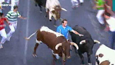 Ocho contusionados en el segundo encierro en San Sebastián de los Reyes