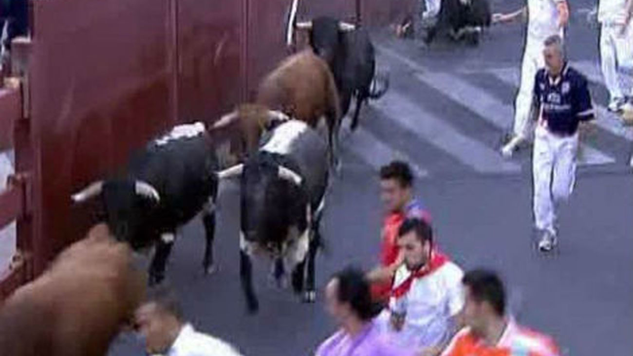 Un gran tapón en la plaza causa 17 heridos en el encierro de San Sebastián de los Reyes