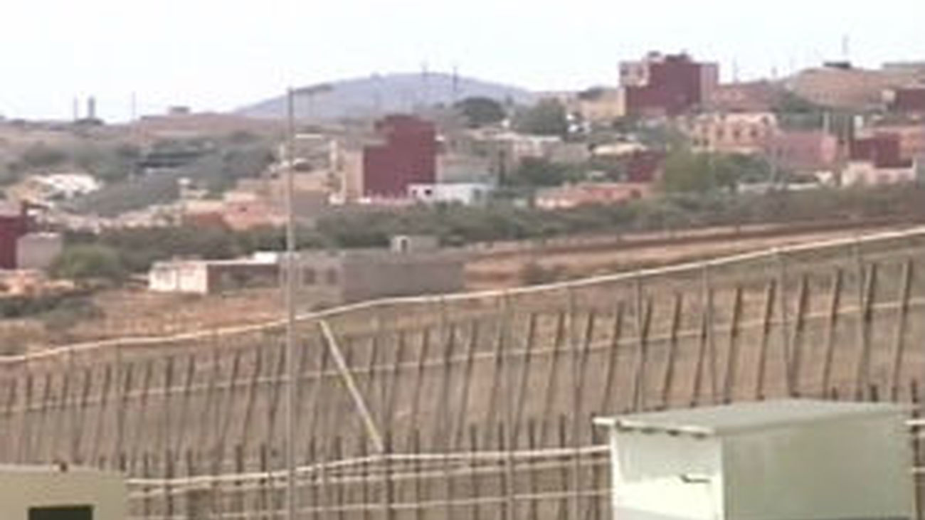 Valla frontera de Melilla