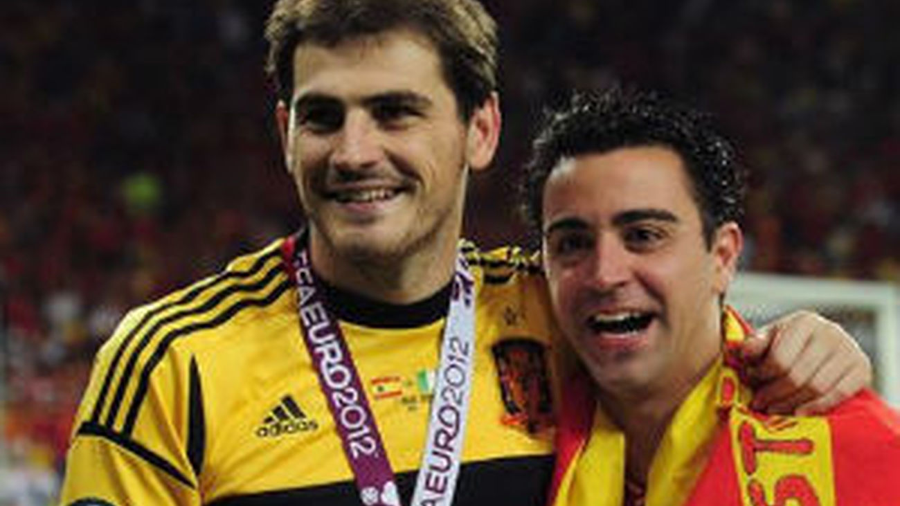 Casillas y Xavi