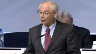 Van Rompuy elogia las reformas en España e Italia  y apoya la intervención del BCE