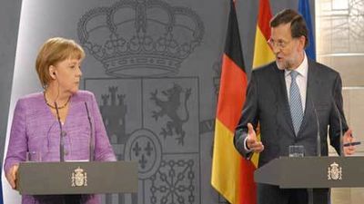 Rajoy garantiza ante Merkel: "No quepa duda que seguiremos con los esfuerzos"