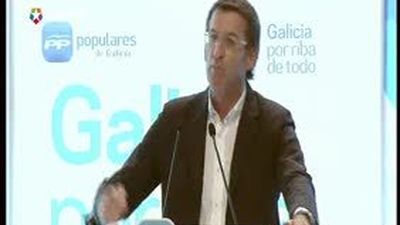 Feijóo, proclamado candidato: "Yo me presento contra la crisis económica"