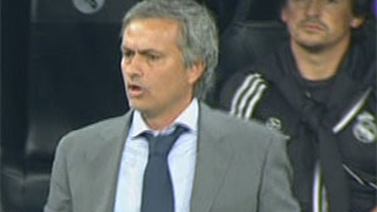 Mourinho durante el partido