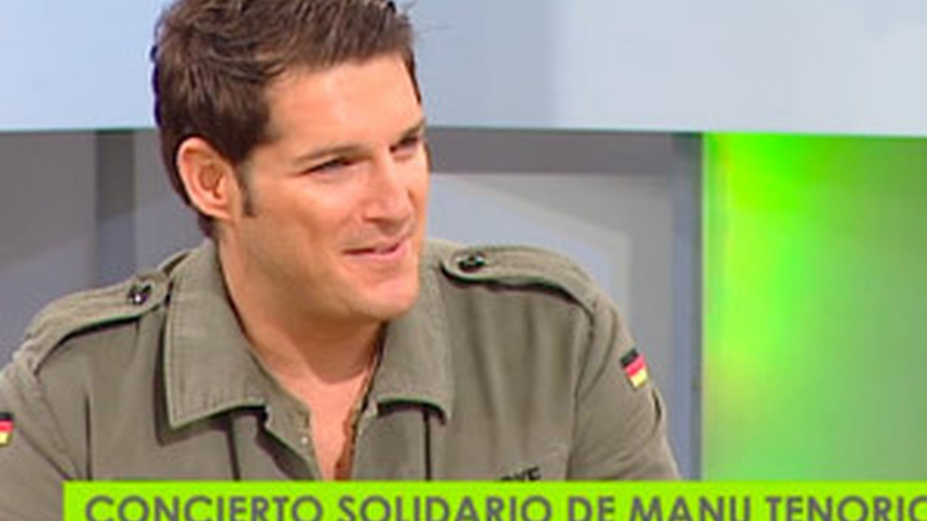 Manu Tenorio, solidario