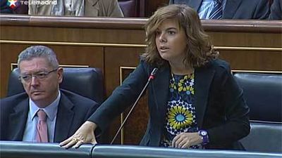 Sáenz de Santamaría pide al PSOE coordinación con el Gobierno en asuntos de Estado