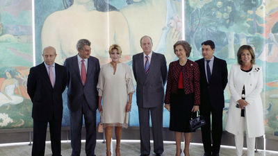 Los reyes inauguran la muestra de Gauguin que conmemora los 20 años del Thyssen