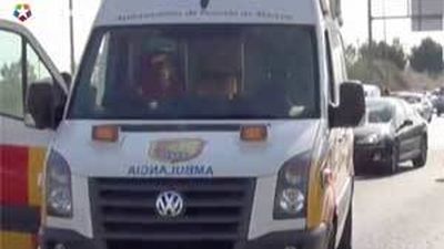 Herido muy grave un motorista al chocar  con un vehículo en la M-40