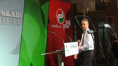 Urkullu afirma que en su cuaderno de ruta está "Euskadi, nación europea"