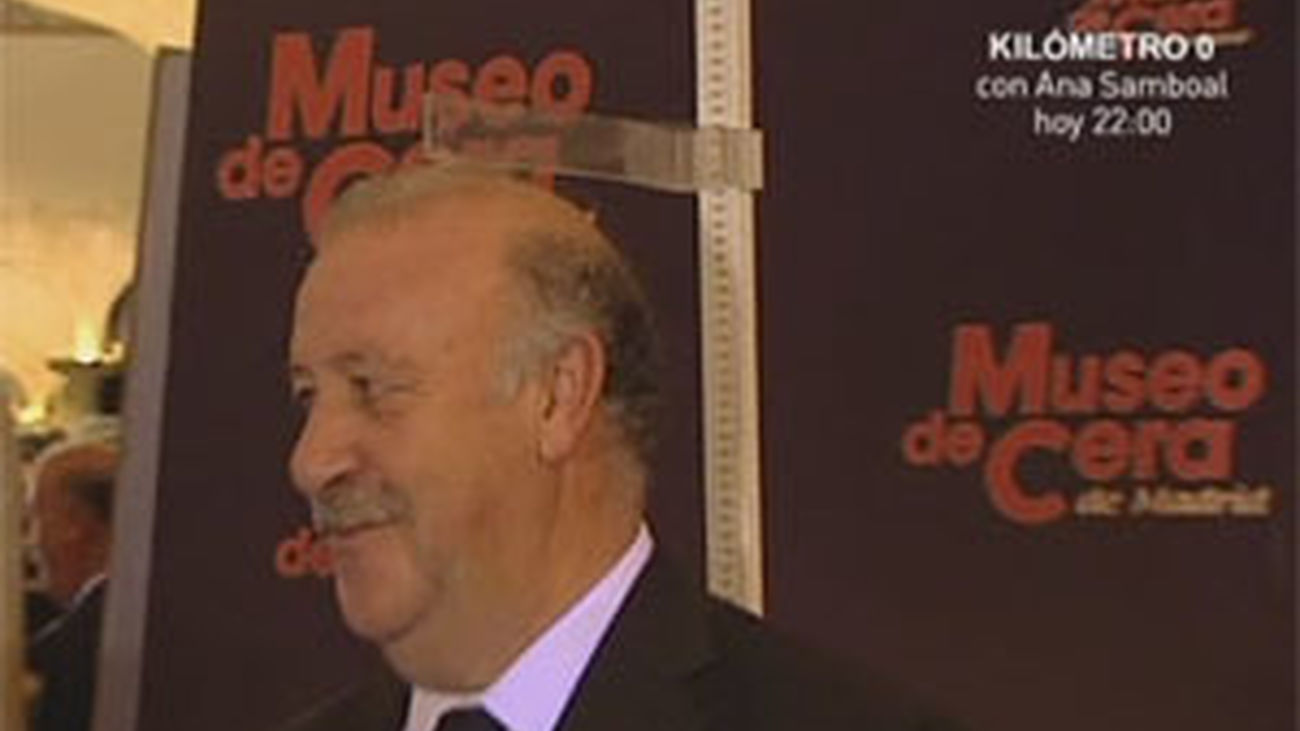 Vicente del Bosque en el museo de cera