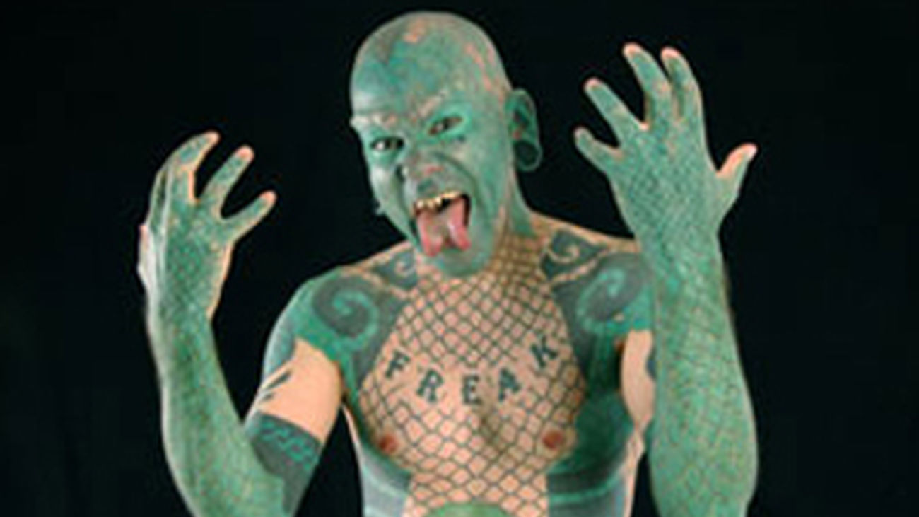 El hombre lagarto en Madrid