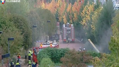 Extinguido un fuego en la bancada de baterías de los túneles de la Calle 30