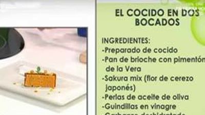 El cocido en dos bocados