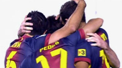 Los culés golean a un valiente Rayo