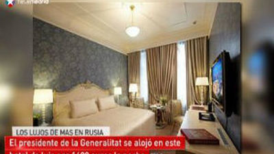 Artur Mas se alojó en un hotel de lujo de Moscú por 1600 euros la noche