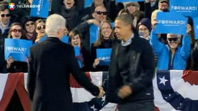 Obama y Romney llegan con un ajustado empate a la recta final