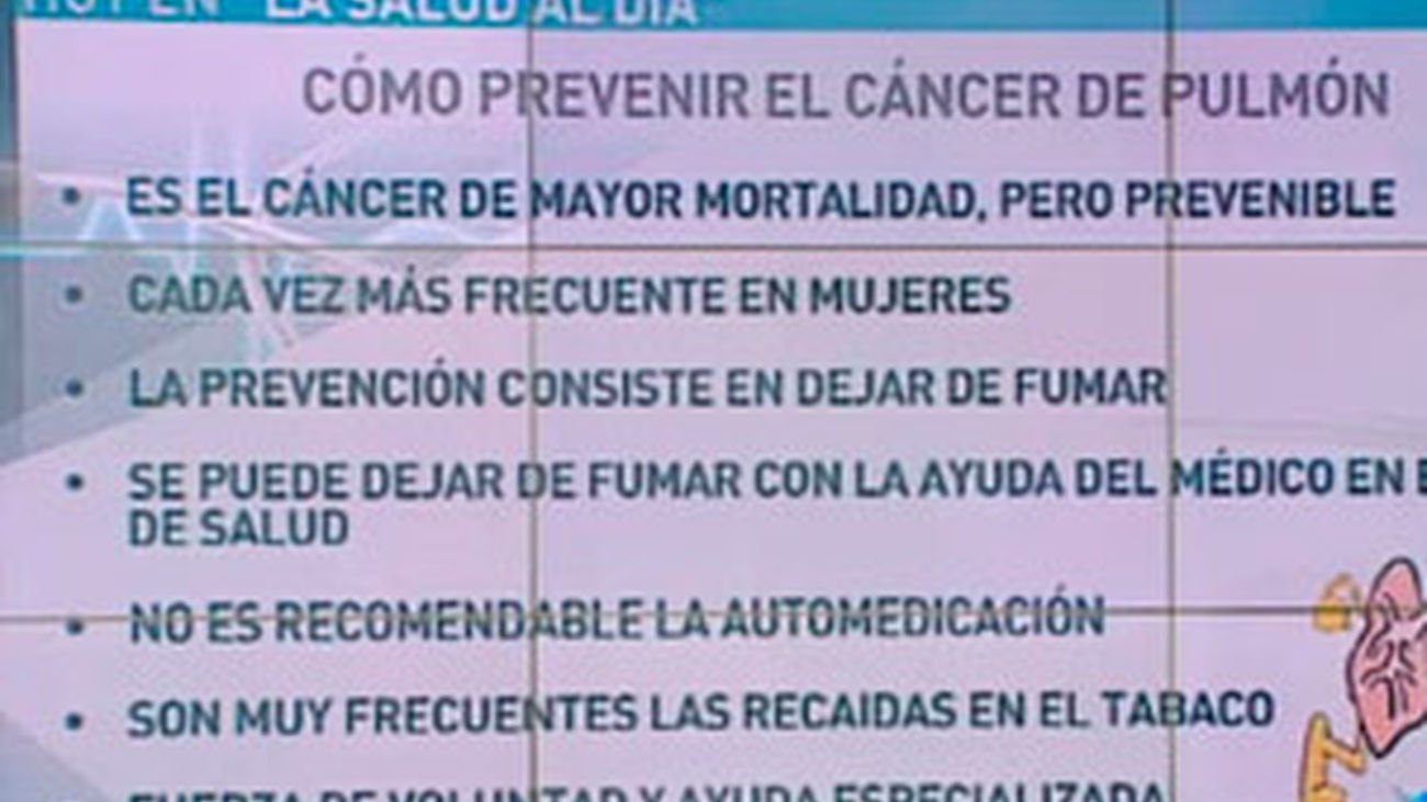 Cáncer de pulmón: cómo prevenirlo