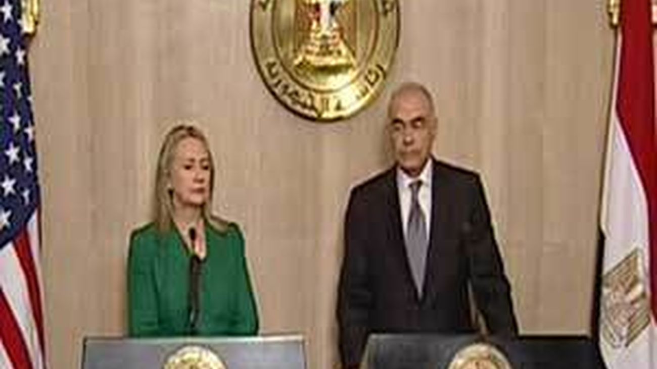 Hillary Clinton con Mursi