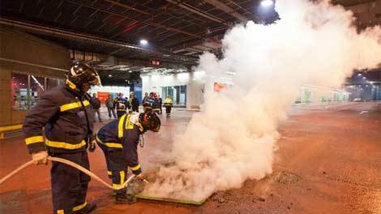 Simulacro en el intercambiador de Moncloa para comprobar su plan de autoprotección