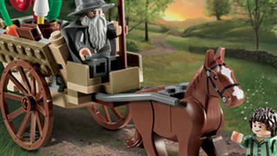 El mundo de '"Hobbit" con piezas de Lego en la sede de Telefónica de Gran Vía