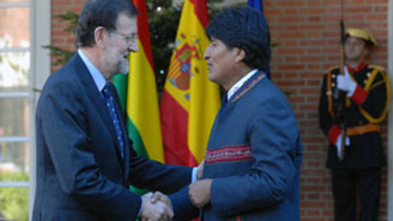 Rajoy recibe a Evo Morales