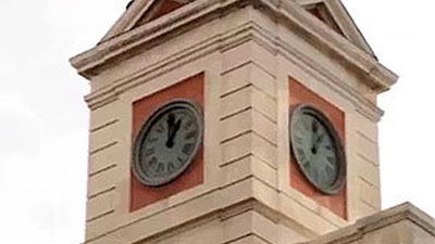 El reloj de Sol, listo y engrasado para su minuto anual de gloria