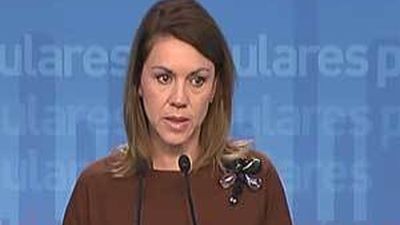Cospedal califica de "ruin" y "desafortunada" la actitud de Mas ante Rajoy y el Príncipe
