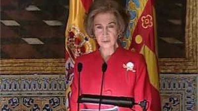La reina destaca los "logros alcanzados en la lucha contra el terrorismo"