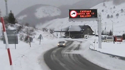La sierra de Madrid presenta este fin de semana nivel 3 de riesgo de aludes