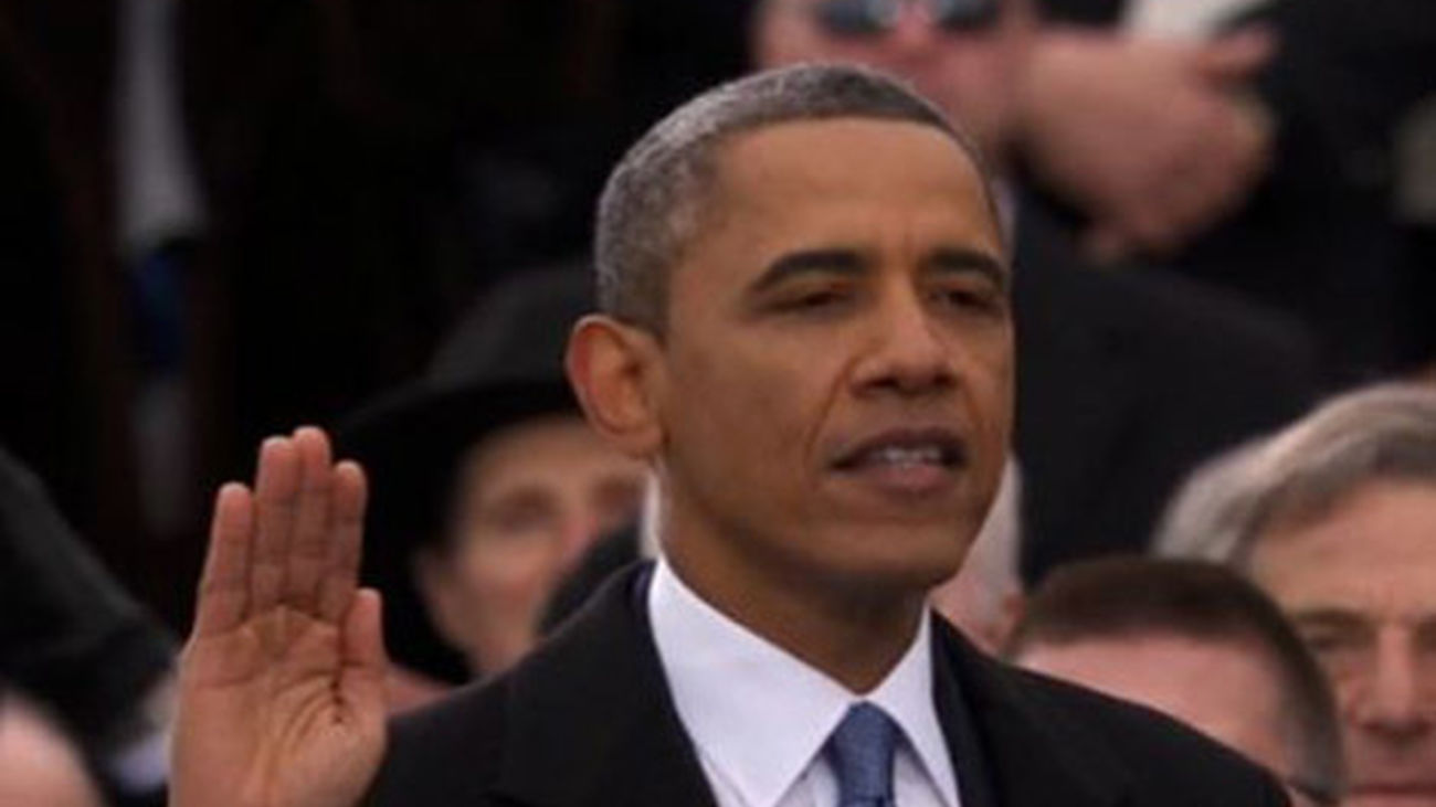 Obama jura en el Capitolio