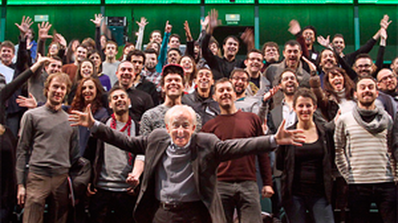Albert Boadella, durante el acto de bienvenida a los 60 finalistas de Talent Madrid