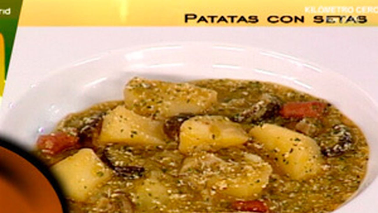 Patatas con setas