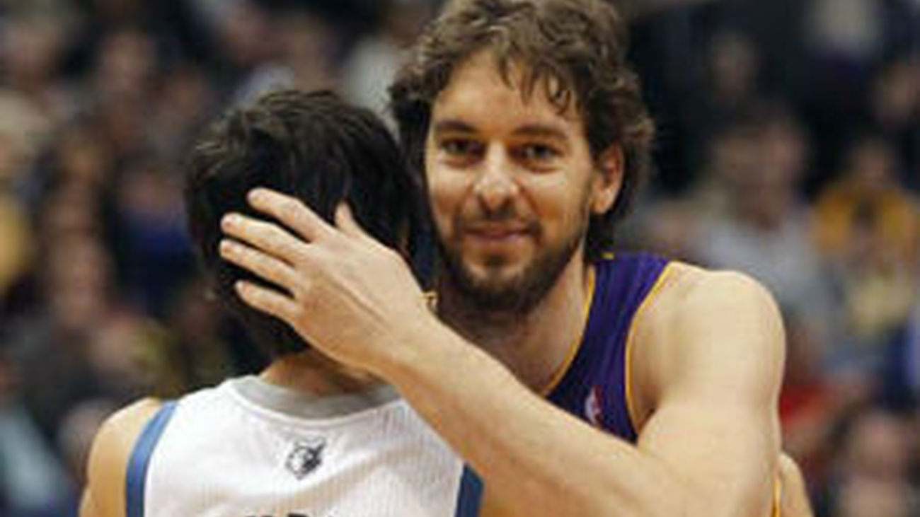 Pau Gasol y Ricky Rubio