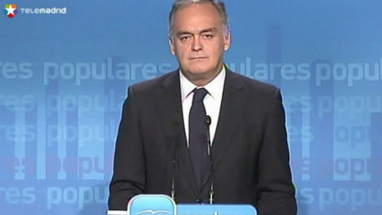 Pons: El PP tomará acciones judiciales contra "los que hayan manchado el honor" del partido