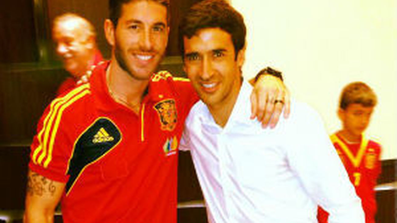Sergio Ramos con Raúl