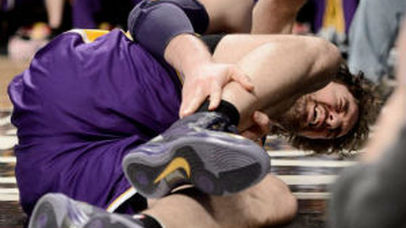 Gasol, preocupado por la lesión