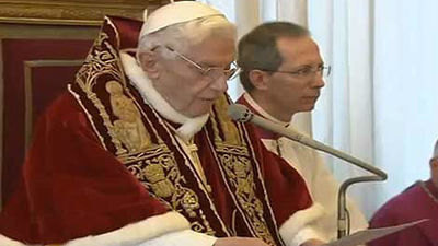 Benedicto XVI, el papa alemán, renuncia tras casi ocho años de Pontificado