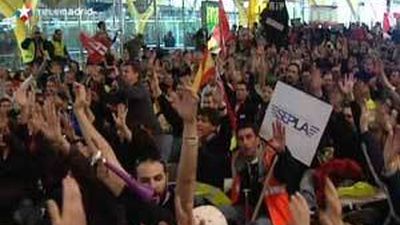 Unos 4.000 trabajadores protestan en el arranque de otra semana de huelgas en Iberia