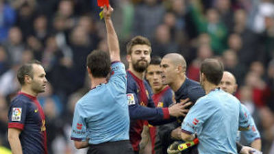 Valdés, sancionado con cuatro partidos por su expulsión en el Bernabéu