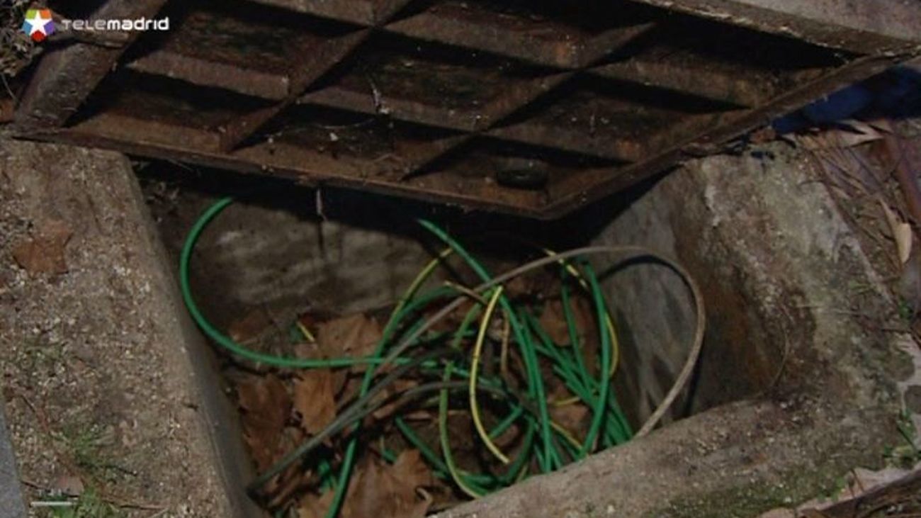 Roban 4.000 metros de cable de cobre en Alpedrete