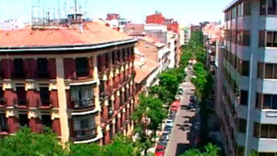Calle Gonzalo de Córdoba, en pleno Chamberí