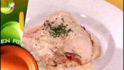 Receta: Merluza al horno con manchego y jamón dulce